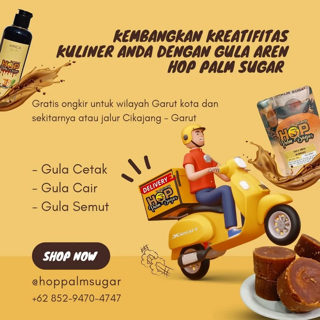 Organic palm sugar crystals